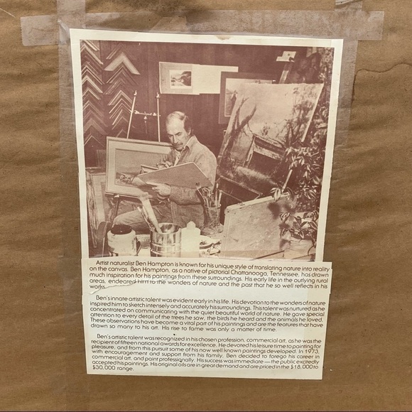 Ben Hampton Framed Print High Splendor 1979 Cabin Trees - Picture 6 of 6